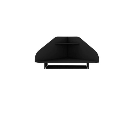 DESIGNED TO FURNISH Bradley Floating Corner Desk with Keyboard Shelf in Black, 21.06 x 43.98 x 31.1 in. DE2616436